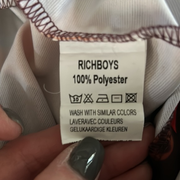 Rich Boys ‘ LV in the Mix’ hooded zip front onsie size 12-18 months preloved - Picture 9 of 9